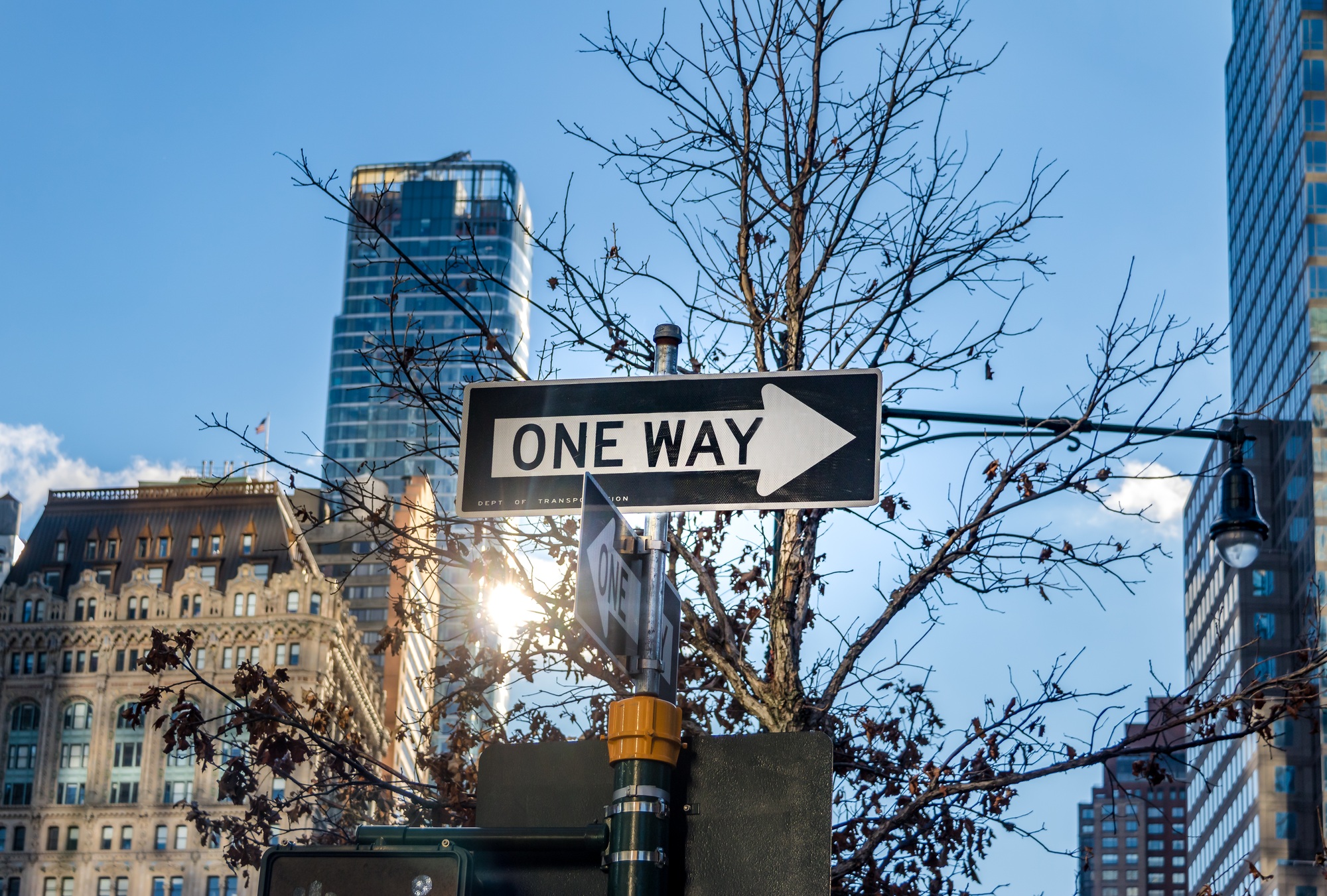 One way sign - New York City, USA
